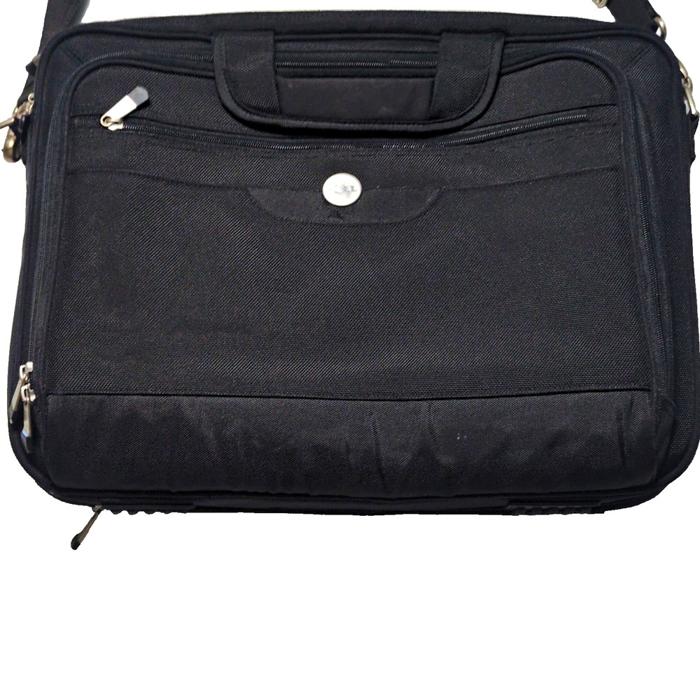 Dell Padded Nylon Laptop Briefcase Bag, Black, Fits 15 in Laptop